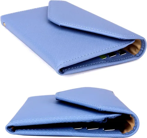 Vista 82 de Zoppen - Billetera de viaje con bloqueo RFID multiusos (Ver.4) Portatarjetas de pasaporte y vacunas, organizador de documentos de tres pliegues