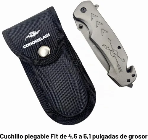 Vista 3 de Funda para cinturón multiherramienta (tamaño mediano) para multiherramienta de 4.5 a 4.75 pulgadas, bolsa de nailon de transporte horizontal