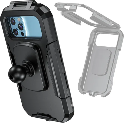 Vista 8 de iMESTOU IP66 - Soporte impermeable para teléfono para bicicleta con cabezal de bola de 1 pulgada, adecuado para componentes de tamaño RAM B/brazos