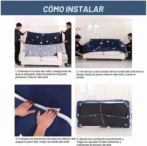 Vista 7 de Yiran - Funda de sofá verde de Navidad, protector de muebles para niños y mascotas con Santa Claus impreso, funda elástica para sofá de 3 plazas
