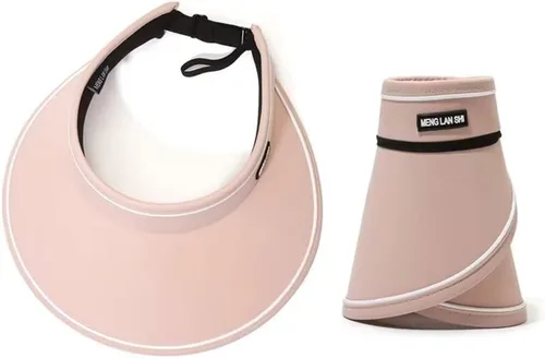 Vista 9 de Sombreros con visera para el sol para mujer, ala ancha, protección UV+50, gorra de playa plegada para un fácil transporte