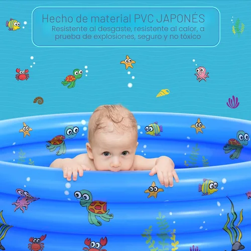 Vista 3 de VIVI MAO - Piscina inflable redonda para jardín, piscina portátil para niños, piscina infantil para chapotear, piscina de uso en interiores