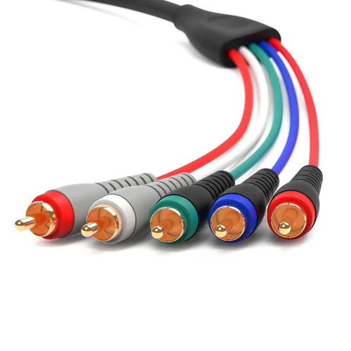 Vista 9 de BlueRigger Cable RCA, 6 pies (2RCA macho a cable de audio estéreo 2RCA, trenzado, chapado en oro, subwoofer) - Compatible con cine en casa