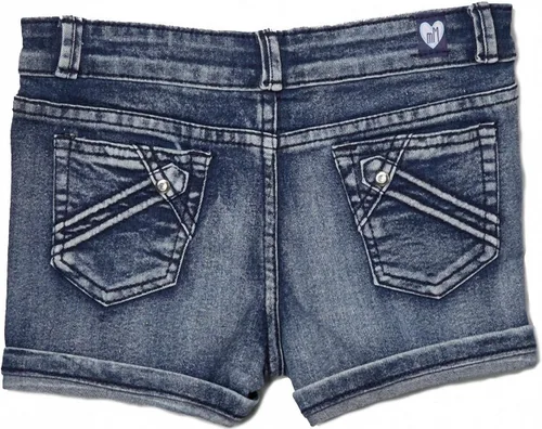 Vista 2 de ToBeInStyle pantalones cortos de denim, para niña