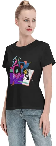 Vista 4 de Soda Stereo T Shirts Women's Loose Fit Casual Cotton Comfort Round Neck Short Sleeve Tees Clothing