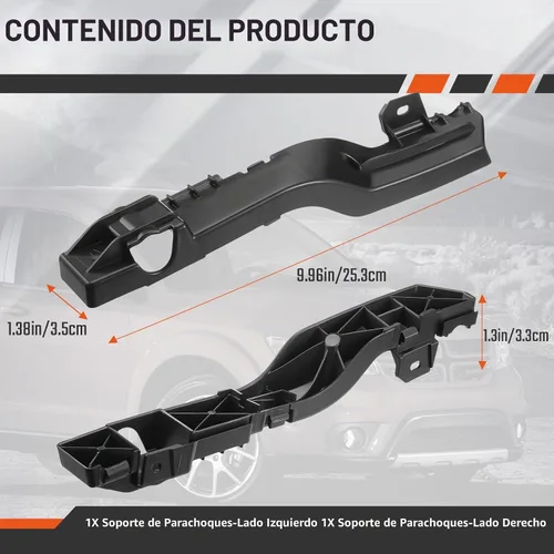 Vista 4 de Juego de Soportes de Parachoques Delantero Izquierdo y Derecho Compatible con Dodge Journey 2009 2010 2011 2012 2013 2014 2015 2016 2017 Reemplazo