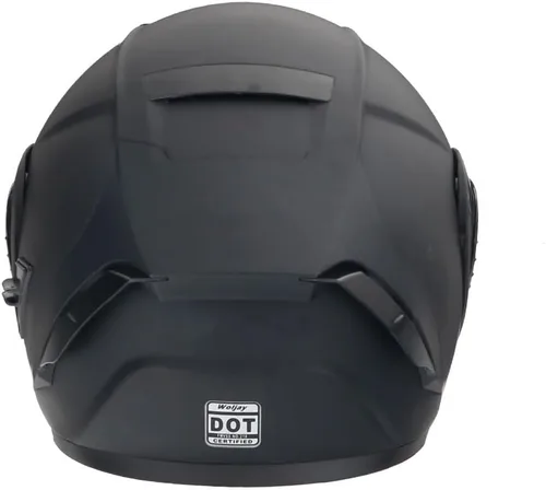Vista 5 de Casco modular de doble visera abatible para motocicleta, motocicleta integrada para adultos, hombres y mujeres, Street Racing aprobado por DOT