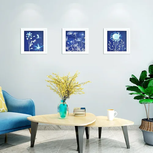 Vista 3 de Juego de 60 piezas de papel de impresión solar, papel cianotipo, papel de arte solar de 3.9 x 3.9 pulgadas con 2 herramientas de plástico