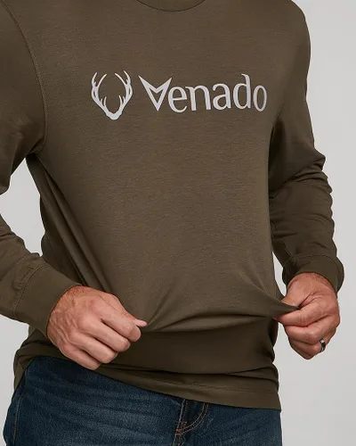 Vista 3 de Venado Brand Mens Graphic Long Sleeve LS Flex Tee