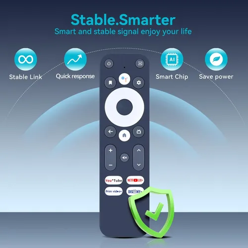 Vista 2 de ZWP Control remoto de voz de repuesto G10 para MECOOL KM7 Plus S905Y4 Android TV Box R-C-OHS-C008 Anker Nebula 4K Streaming Dongle, para Onn Strong
