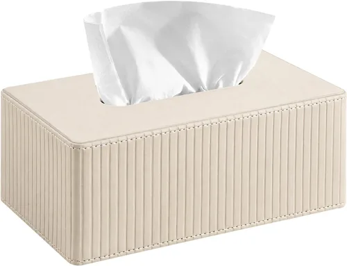 Vista 14 de Funda rectangular grande para caja de pañuelos con cinturón inferior, se albaricoque