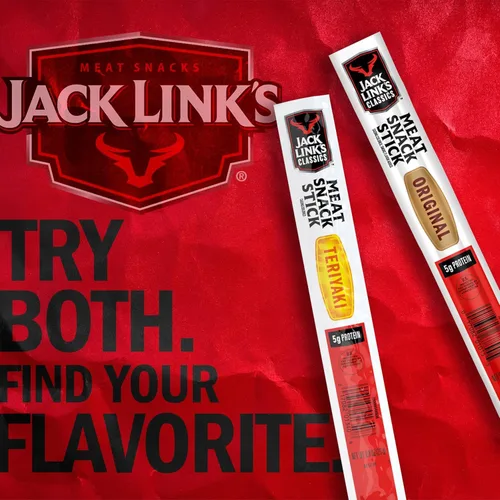 Vista 7 de Jack Link's Classics Palitos de Carne, Teriyaki - Bocadillo de Proteína, Palitos de Carne con 5g de Proteína, Hechos con Carne de Res y Cerdo, Aptos