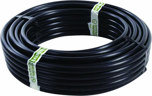 Vista 2 de Raidrip 061020P - Tubo de suministro de riego por goteo de 5/8 pulgadas, 200 pies, para sistemas de goteo, fabricado con polietileno, negro