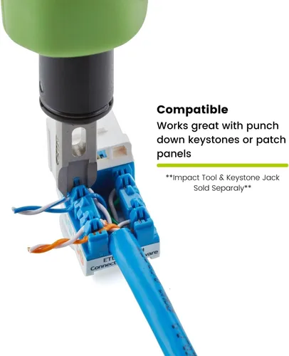 Vista 3 de TRUE CABLE TrueCABLE - Cuchilla de repuesto tipo 110 IDC para herramienta de red de impacto trueIMPACT Punch Down, 1 pieza