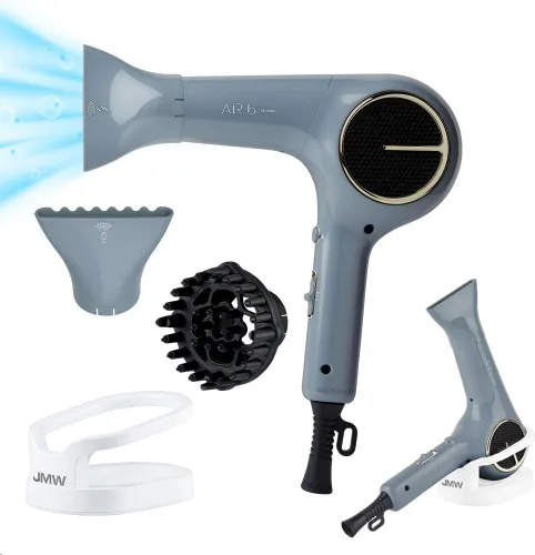 Vista 4 de Secador profesional para salón de pelo JMW Korea AIR Storm-1600W BLDC, de secado rápido, viento frío potente, ligero, silencioso y duradero Tormenta