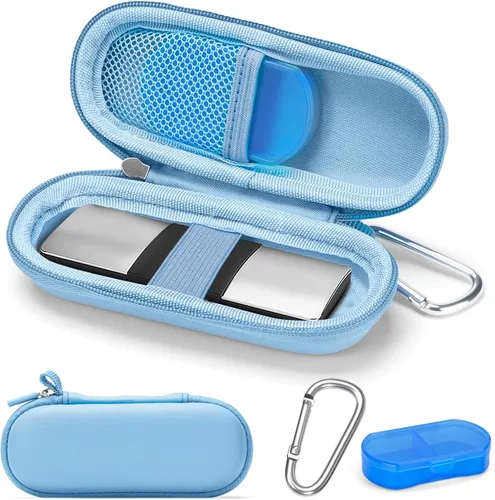Vista 9 de Funda para monitor de electrocardiograma personal KardiaMobile de 1L 6L, estuche de transporte duro de viaje para AliveCor Kardia Heart Monitor