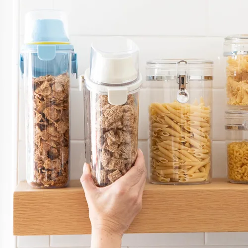 Vista 3 de Oggi Easi Pour - Contenedores herméticos para almacenamiento de alimentos, contenedores de cereales, dispensador de arroz, dispensador de cereales
