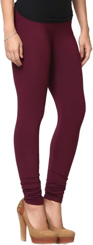 Vista 54 de ladyline Leggings Churidar elásticos de algodón para mujer Extra largos de longitud completa de cintura alta Talla regular y grande Pantalones