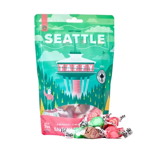 Vista 11 de Taffy Shop Boston Salt Water Taffy - Caramelo masticable suave gourmet, aperitivo dulce a granel, regalo fresco, sin gluten y kosher, 30 piezas