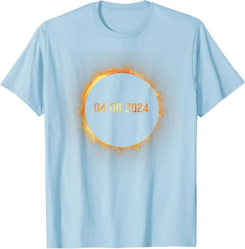 Vista 66 de Totality 04.08.24 Total Solar Eclipse 8 de abril de 2024 Eclipse Camiseta, Negro, S