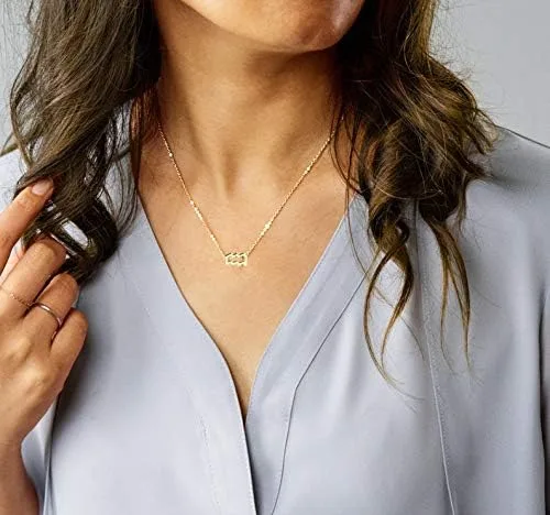 Vista 2 de Collares del zodiaco para mujer, chapados en oro de 14 quilates, 12 constelaciones, collar del zodiaco cáncer, regalo para adolescentes, niñas