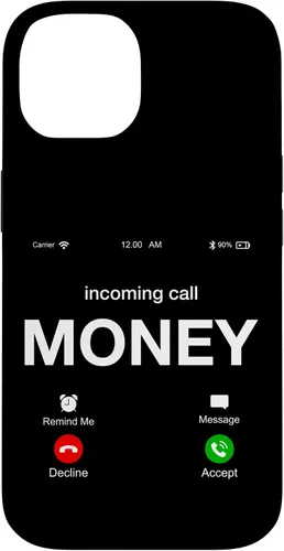 Vista 4 de Incoming Call Money is Calling Illustration Graphic Designs - Carcasa para iPhone 17