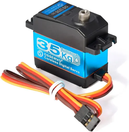 Vista 7 de KingVal Servo digital de repuesto de engranaje de metal de 77.2 lbs sin núcleo de par grande con kit de tornillos de brazo servo 25T, compatible