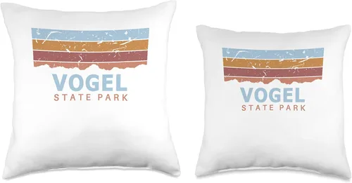 Vista 3 de Vogel State Park Stuff Vogel State Park Georgia Retro Cool Throw Pillow, 16 x 16, multicolor