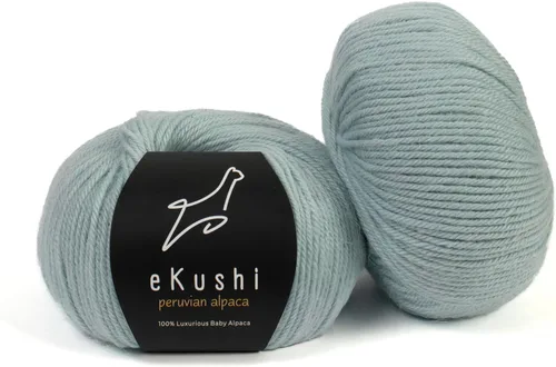 Vista 29 de 100% Hilo de Alpaca Baby para Tejer y Ganchillo - 1 Cono de Hilo Premium DK - Ligero, Hipoalergénico y Térmico Hecho en Perú - Ideal para Proyectos
