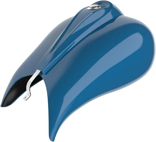 Vista 98 de Cubiertas de tanque estiradas con consola de tablero y tapa de tanque de combustible, cubiertas de combustible de galón para Harley Touring Whisky