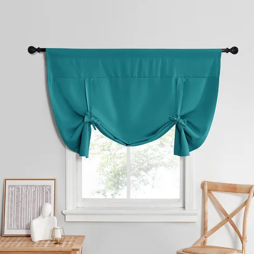 Vista 63 de NICETOWN Cortina Opaca con Aislamiento Térmico – Persiana Enrollable para Ventana de Bebé para Dormitorio/Acción de Gracias