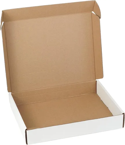 Vista 16 de Juego de 2 cajas de envío de 9 x 6 x 2 pulgadas, cajas de cartón corrugado blanco para publicidad