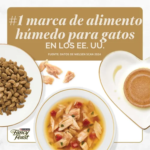Vista 10 de Purina Fancy Feast Petites - Entree de salmón chamuscado con espinacas en salsa, alimento húmedo gourmet para gatos, (paquete de 12) tubos de 2.8