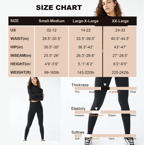 Vista 4 de Opuntia Paquete de 2 leggings de cintura alta con forro polar para mujer, pantalones cálidos de invierno, control de abdomen, yoga, senderismo