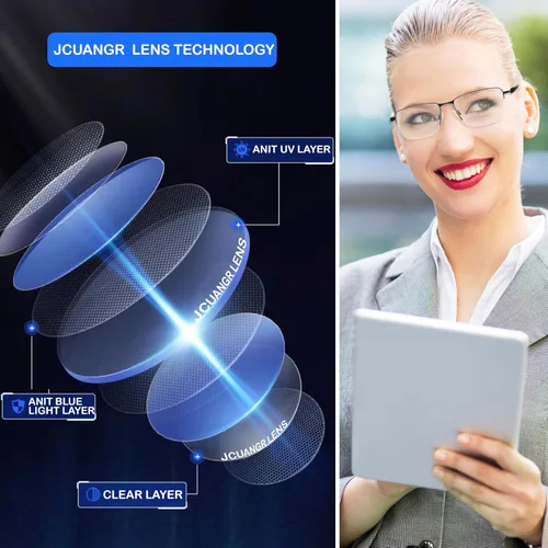 Vista 3 de Near Sighted Glasses for Men Women Half Nearsighted Distance Driving Myopia Eyeglasses Sprot Near Sighted Eyewear