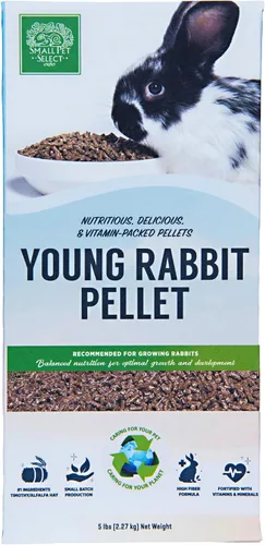 Vista 2 de Small Pet Select - Alimento de pellets para conejo joven, 5 libras (paquete de 2)