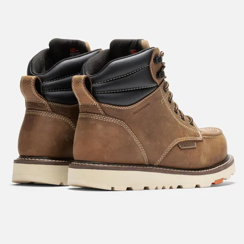 Vista 6 de BRUNT Marin Welted (Comp Toe) - Men's - Waterproof Safety Toe Wedge Work Boot - Goodyear Welt Construction - EH & ESR Rated - Oil & Slip Resistant