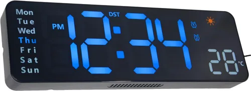 Vista 10 de Reloj de pared DIY, funciona con pilas, cuarzo 3D sin marco, 8-15 pulgadas, negro, grande No.