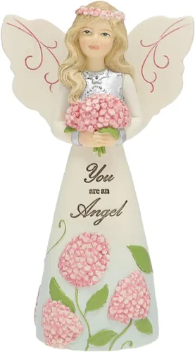 Vista 5 de Figura decorativa de ángel de la bendición irlandesa de Elements por Pavilion, 6 pulgadas, inscripción "Que Dios te mantenga en la palma de su mano