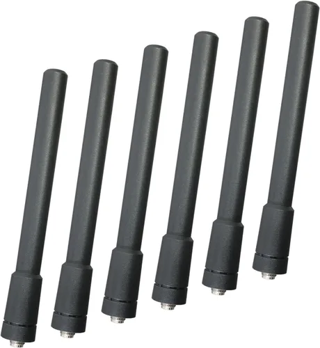 Vista 7 de Samcom Antena corta de radio bidireccional con SMA-hembra, antena elástica y no deformable de 3.4 pulgadas para Walkie Talkies UHF 400-480MHz