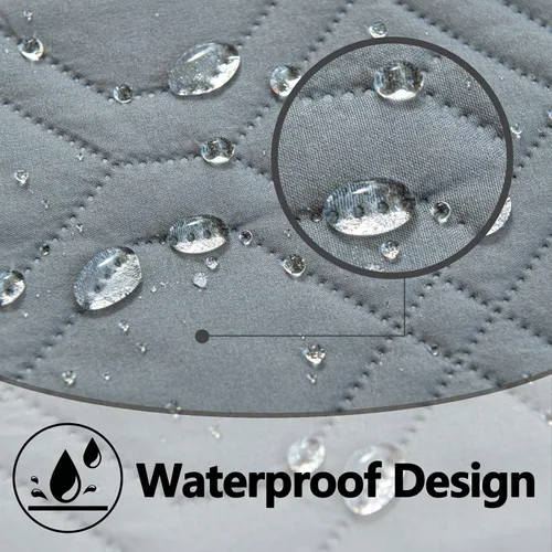 Vista 6 de cjc Funda de sofá reversible para perros con correas elásticas, resistente al agua, protector de muebles para mascotas, funda de sofá para sofá de 3
