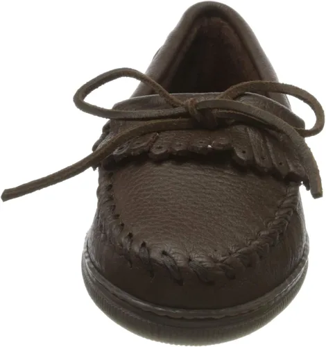 Vista 2 de Minnetonka Mocasines Kilty con flecos para mujer, Natural