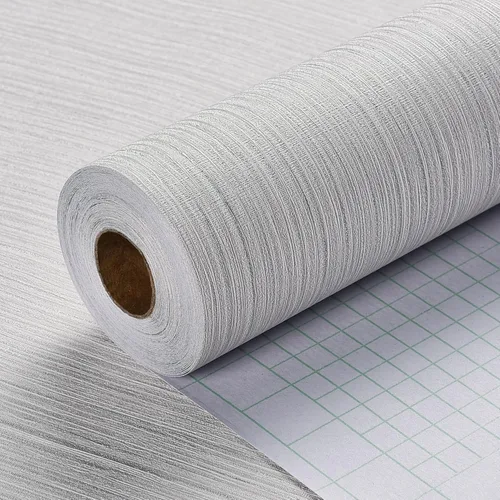 Vista 7 de Haimin Papel Tapiz de Tela Texturizado 24 pulgadas X 393 pulgadas Papel de Contacto de Tela Papel de Pared de Lino Texturizado Despegar y Pegar