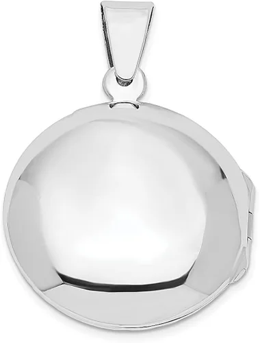 Vista 3 de Colgante de plata de ley 925 con borde circular, dije en forma de dije de joyería fina para mujer, regalos para ella
