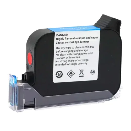 Vista 2 de Universal 2588 42ML Quick-Drying Ink Cartridge in Black Red Blue Green for Handheld Inkjet Printers with 12.7mm Print Height(1Set (7Colors))