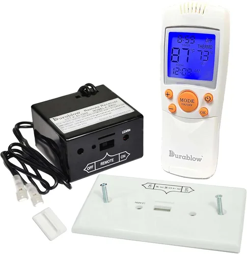Vista 5 de Durablow TR2001 - Kit de control remoto de encendido y apagado para chimenea de gas con válvula Millivolt o módulo de encendido electrónico, caja