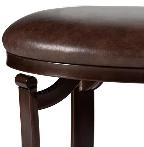 Vista 5 de Hillsdale Furniture Hastings - Taburete de tocador sin espalda, color marrón antiguo