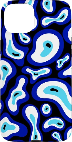 Vista 9 de Malvado de ojo turco Groovy Swirl patrón Good Vibes teléfono caso para iPhone 17