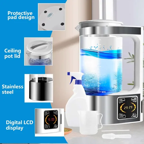 Vista 7 de Generador portátil de ácido hipocloroso (HOCL), generador de solución hipoclorosa de sodio de 2L, sistema de agua electrolizada de fabricación