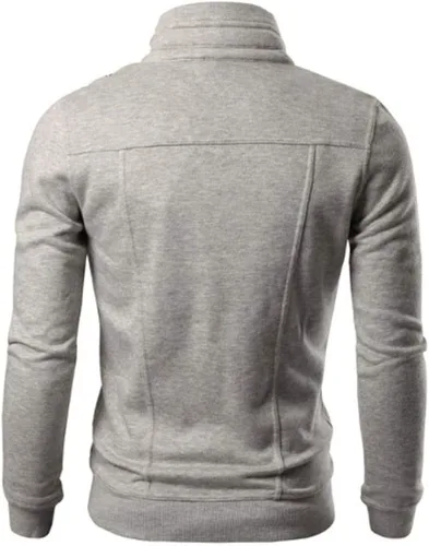 Vista 3 de WENKOMG1 Chaqueta deportiva de motocicleta para hombre, chaqueta casual de manga larga, chaqueta de primavera de color sólido, chaquetas